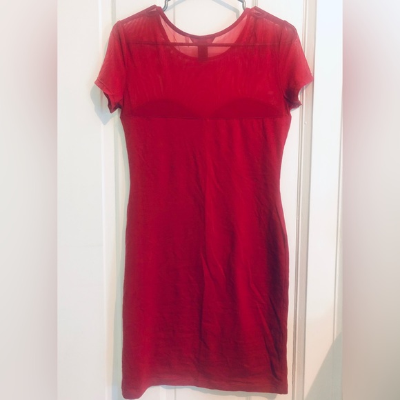 [H&M] BNWOT Sweetheart Mesh-Top Dress - Picture 4 of 5